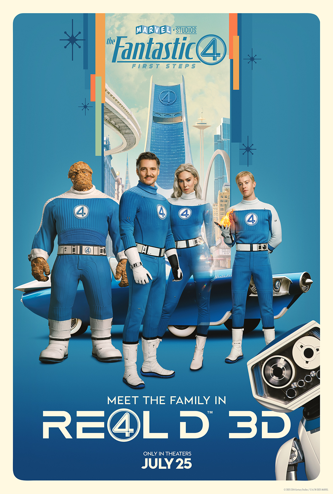 Movie Poster for the Fantastic 4: The First Step