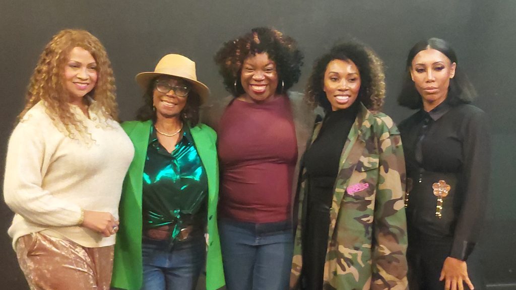Millena Gay, La Faye Baker. Morenike Joela Evana, Carrie Bernans,  Natascha Hopkins, 
Photo: Yevette Renee